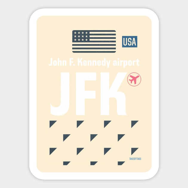 JFK airport sticker Sticker by Woohoo